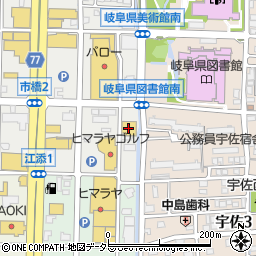 タートル岐阜市橋店周辺の地図