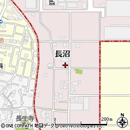 神奈川県厚木市長沼周辺の地図