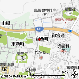 島根県出雲市大社町杵築東510-2周辺の地図