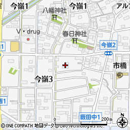 岐阜聖徳学園大学硬式野球部寮周辺の地図