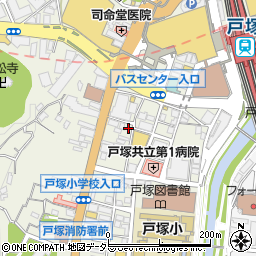 タイムズ戸塚町第２３駐車場周辺の地図