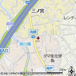 セブンイレブン伊勢原神戸店周辺の地図