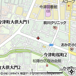 滋賀県高島市今津町桜町周辺の地図