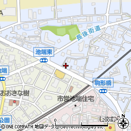 神奈川県伊勢原市池端244周辺の地図