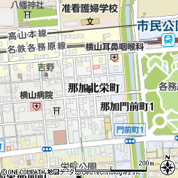 岐阜県各務原市那加北栄町周辺の地図