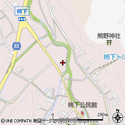 岐阜県可児市柿下266周辺の地図