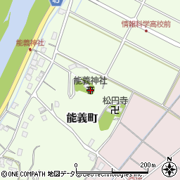 能義神社周辺の地図