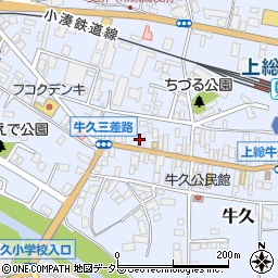 宮崎牛乳店周辺の地図