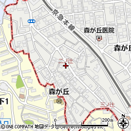 二ノ辻周辺の地図
