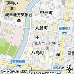 岐阜県岐阜市矢倉町15周辺の地図