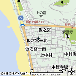 島根県出雲市大社町杵築北仮之宮2843-7周辺の地図