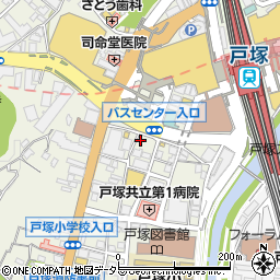 神奈川県横浜市戸塚区戸塚町43周辺の地図