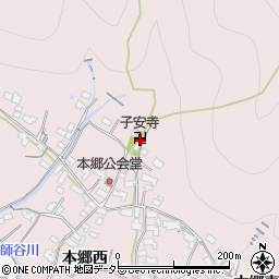 子安寺周辺の地図