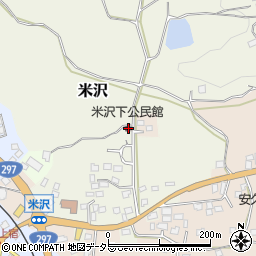 米沢下公民館周辺の地図