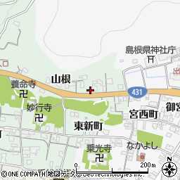 島根県出雲市大社町杵築北2548周辺の地図