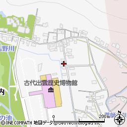 島根県出雲市大社町杵築東105-2周辺の地図