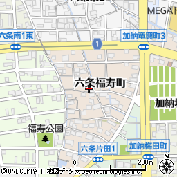 岐阜県岐阜市六条福寿町周辺の地図