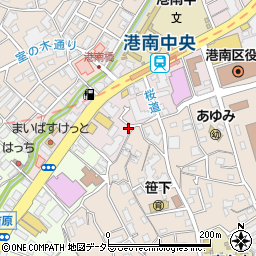 神奈川県横浜市港南区港南中央通8-15周辺の地図