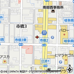 Ｕ－Ｓｅｌｅｃｔ岐阜県庁前周辺の地図