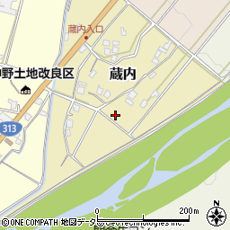 鳥取県倉吉市蔵内周辺の地図