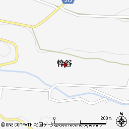 鳥取県倉吉市忰谷周辺の地図