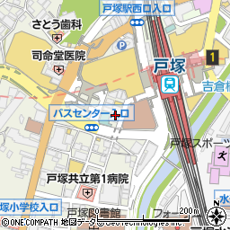 神奈川県横浜市戸塚区戸塚町16-10周辺の地図