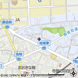 神奈川県伊勢原市池端153-13周辺の地図
