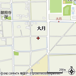 岐阜県瑞穂市大月周辺の地図