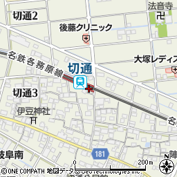 岐阜県岐阜市周辺の地図