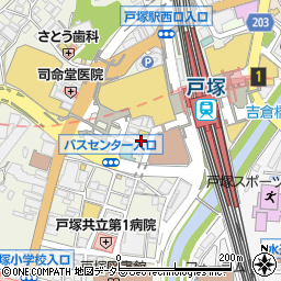 三菱ＵＦＪ銀行戸塚支店周辺の地図