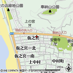 島根県出雲市大社町杵築北仮之宮2874周辺の地図