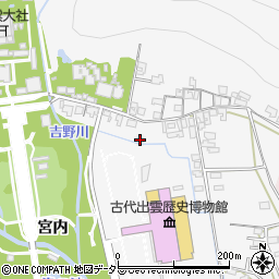 島根県出雲市大社町杵築東133-6周辺の地図