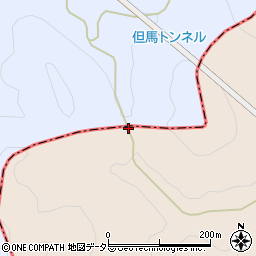 八井谷峠周辺の地図