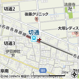岐阜県岐阜市切通周辺の地図