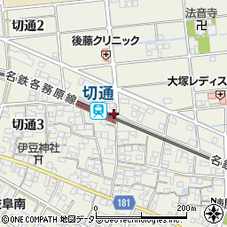 岐阜県岐阜市切通周辺の地図
