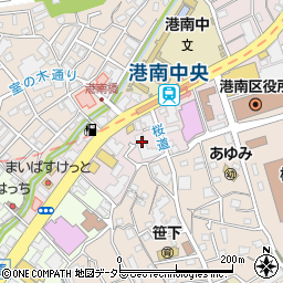 神奈川県横浜市港南区港南中央通8-7周辺の地図