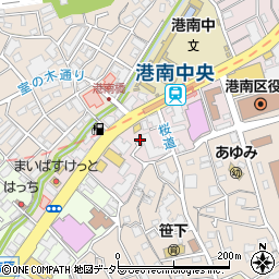 神奈川県横浜市港南区港南中央通8-13周辺の地図