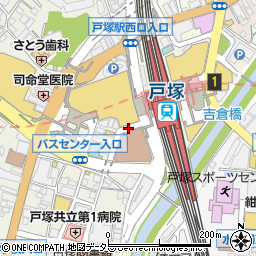 神奈川県横浜市戸塚区戸塚町16-22周辺の地図