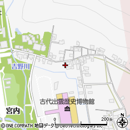 島根県出雲市大社町杵築東137-3周辺の地図