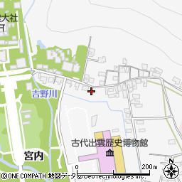 島根県出雲市大社町杵築東133-5周辺の地図