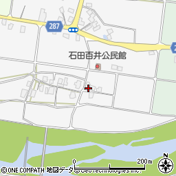 鳥取県八頭町（八頭郡）石田百井周辺の地図