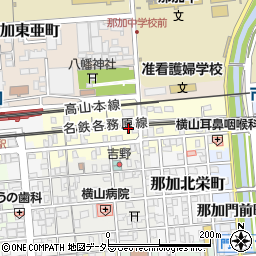 岐阜県各務原市那加吾妻町周辺の地図