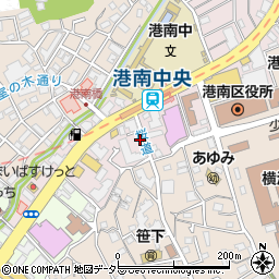 神奈川県横浜市港南区港南中央通8-5周辺の地図