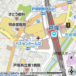 松屋戸塚店周辺の地図