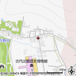 島根県出雲市大社町杵築東142周辺の地図