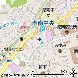 神奈川県横浜市港南区港南中央通8-4周辺の地図