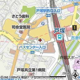 カラオケの鉄人 戸塚西口店周辺の地図
