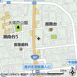 神奈川県藤沢市湘南台6丁目33周辺の地図