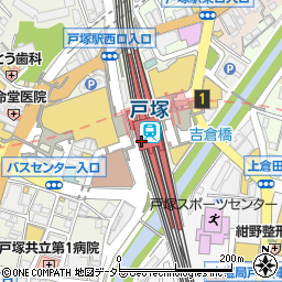横浜銀行戸塚駅第二 ＡＴＭ周辺の地図