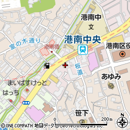 神奈川県横浜市港南区港南中央通8-41周辺の地図